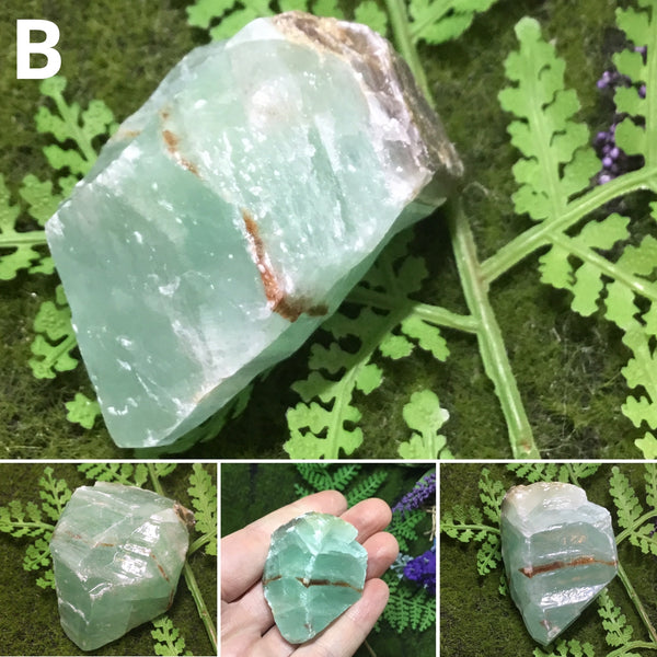 UNEARTHED TREASURE RAW GREEN CALCITE